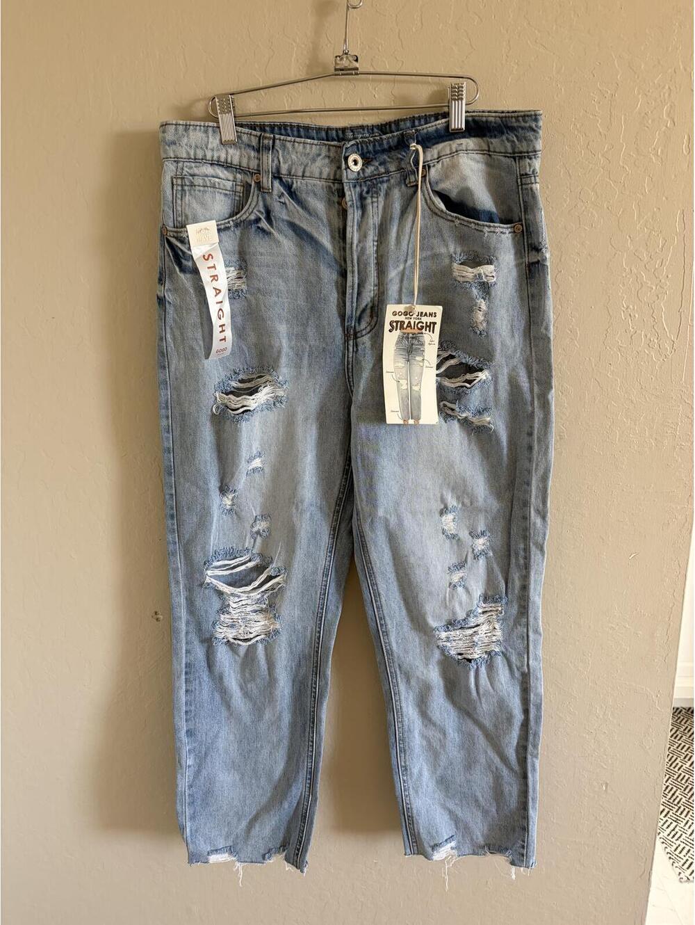 New GOGO straight jeans